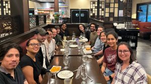 Lab dinner at our local A2B restaurant on June 7th, 2022.