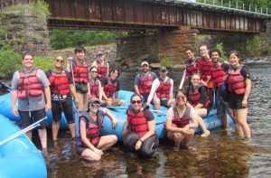 Lab rafting trip at Pocono Whitewater on July 6th, 2022.