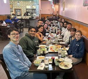Lab dinner at Sushi Palace to celebrate Jeff successfully defending his PhD on 20 October 2023. Yay Dr. Lee!